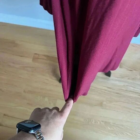 Sweet Pea Red long sleeve dress with pockets - Picture 4 of 9